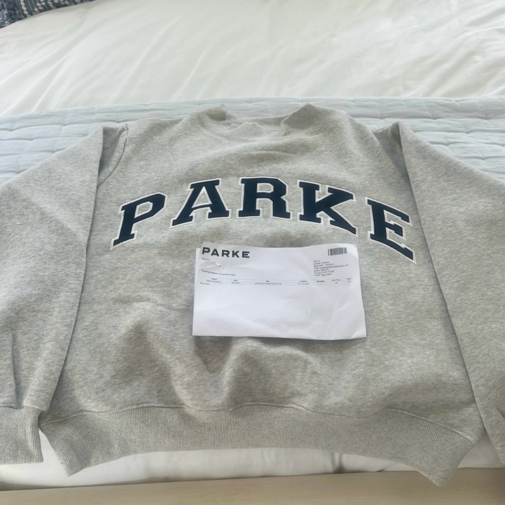 Parke Varsity Crewneck Sweatshirt.